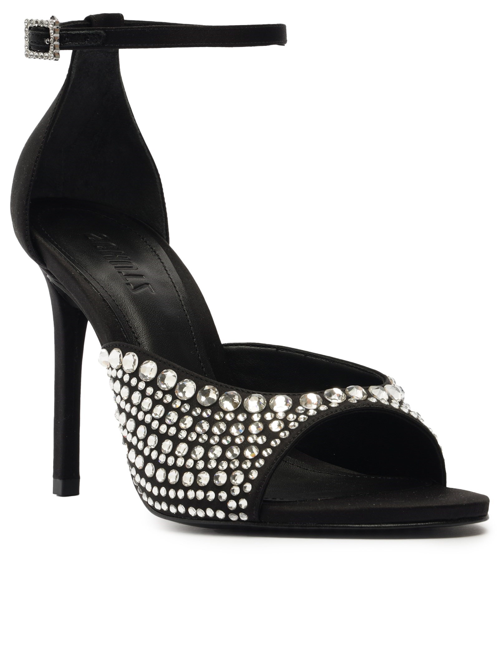 Schutz - Sandália Feminina Louise Crystal By Swarovski - Preto