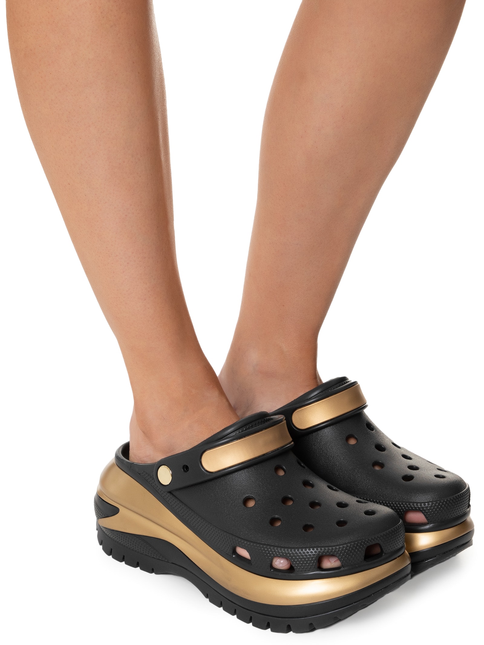 Sandália Feminina Mega Crush Metallic Clog - Crocs - Preto