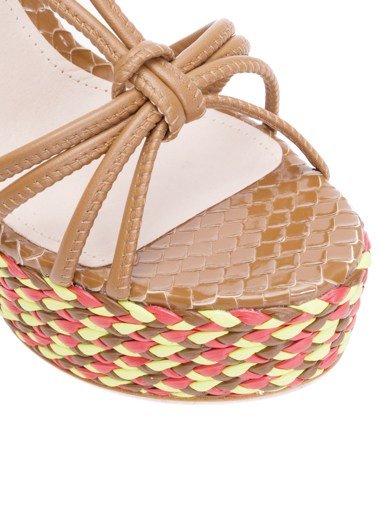 Sandália Feminina Meia Pata Knit Marrom Schutz