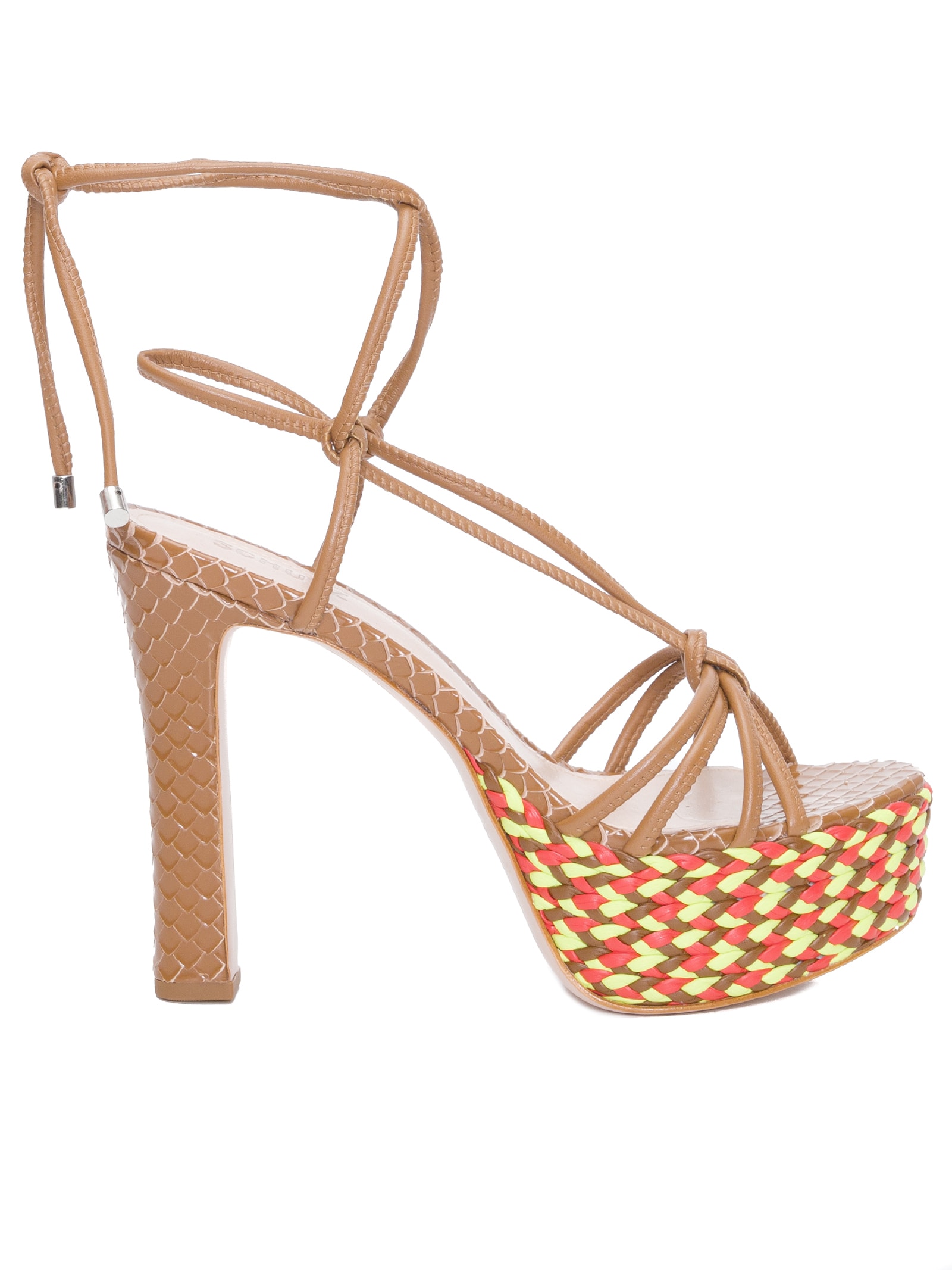 Sandália Feminina Meia Pata Knit Marrom Schutz