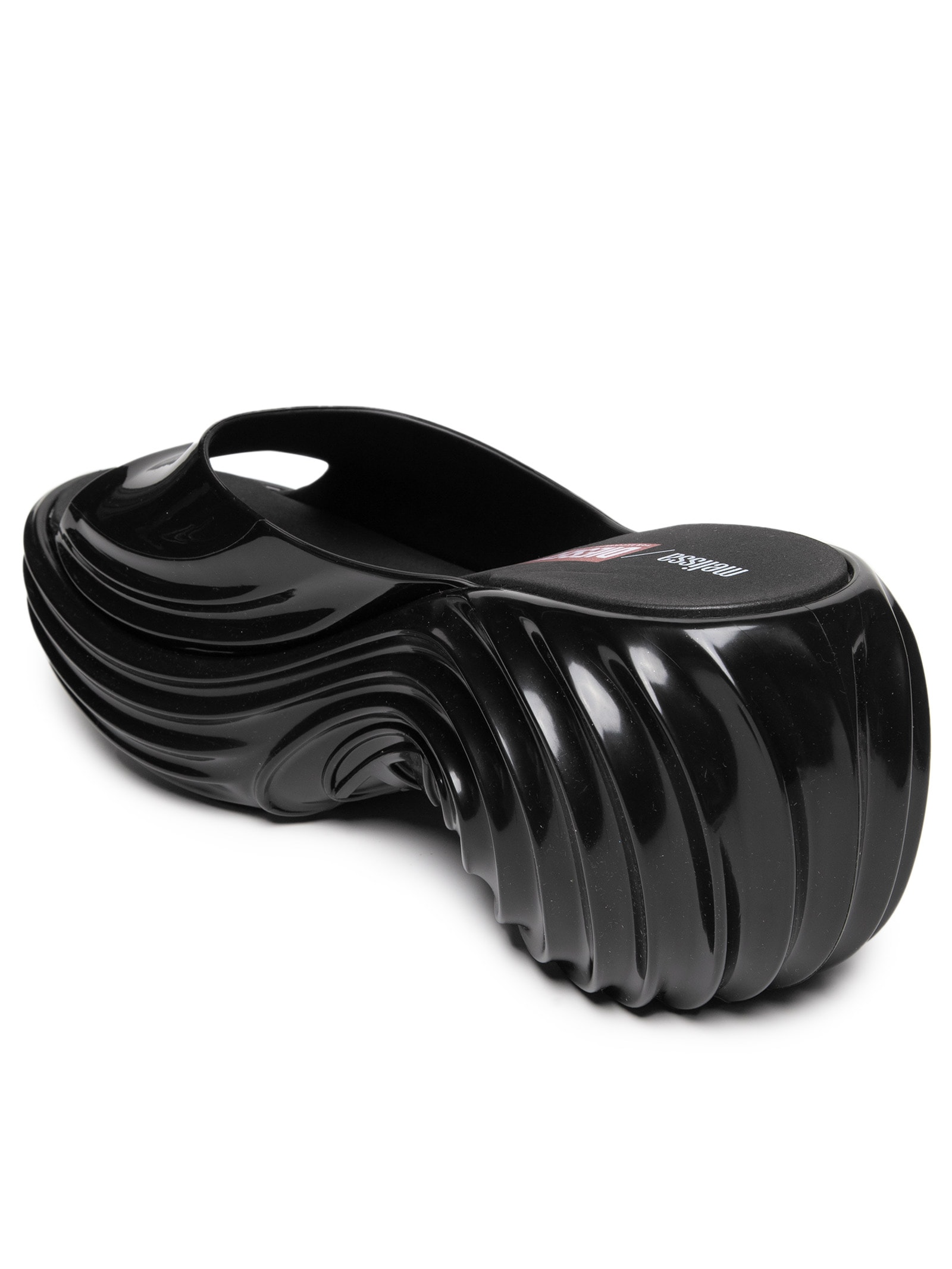 Sandália feminina Melissa Quantum Plataform Preto Melissa + Diesel
