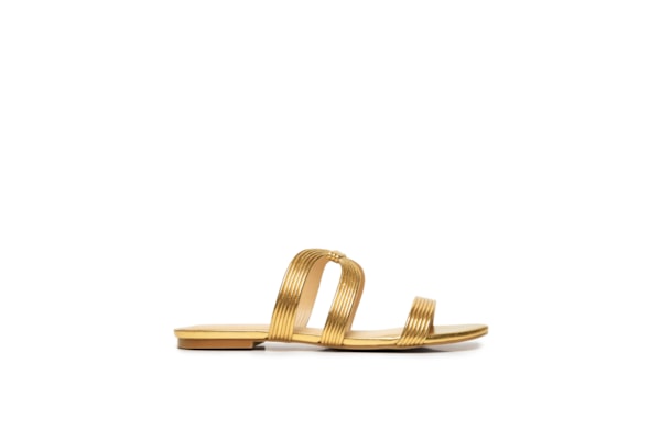 Sandália Feminina Metacolor - Dourado