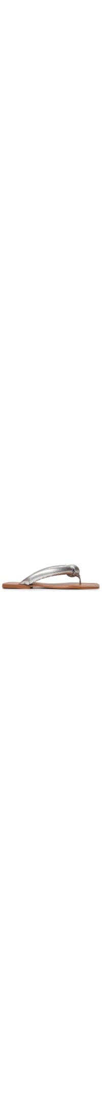 Sandália Feminina Metal Leather - Prateado