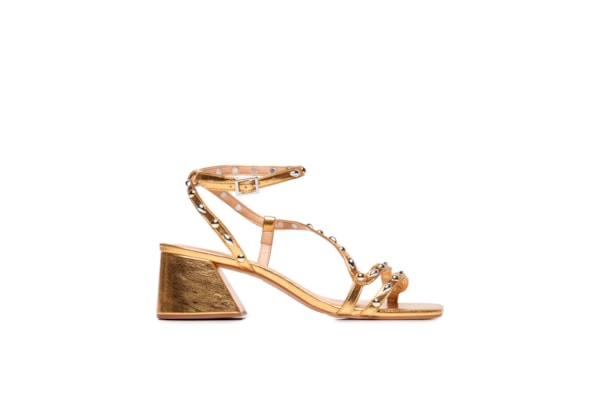 Sandália Feminina Metalcolor - Dourado