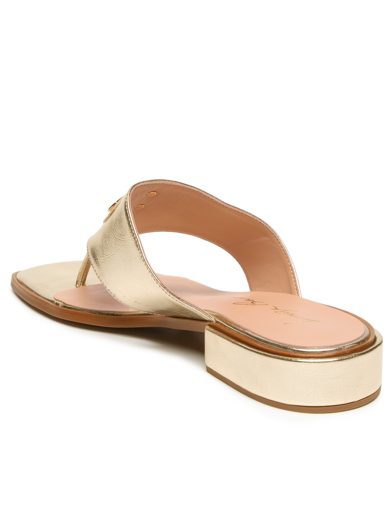 Sandália Feminina Metalcolor Dourado Luiza Barcelos