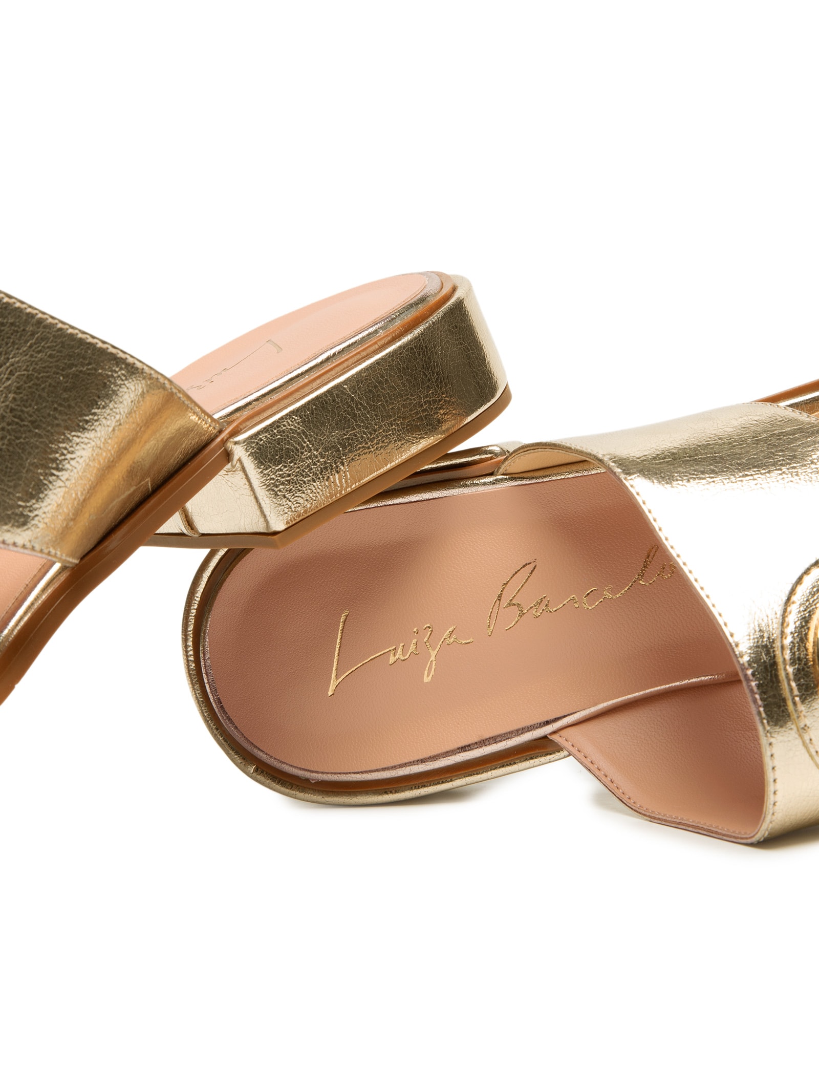 Sandália Feminina Metalcolor Dourado Luiza Barcelos