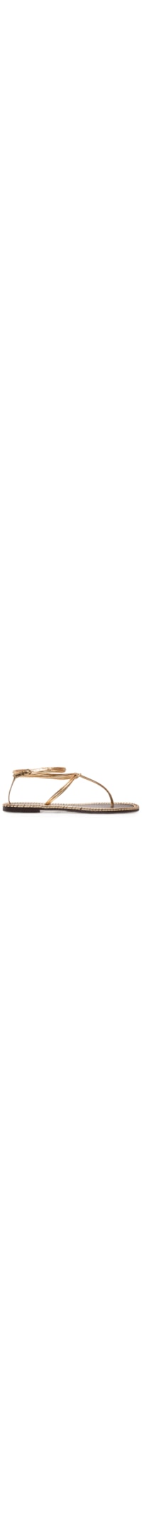 Sandália Feminina Metalcolor Rasteira - Dourado
