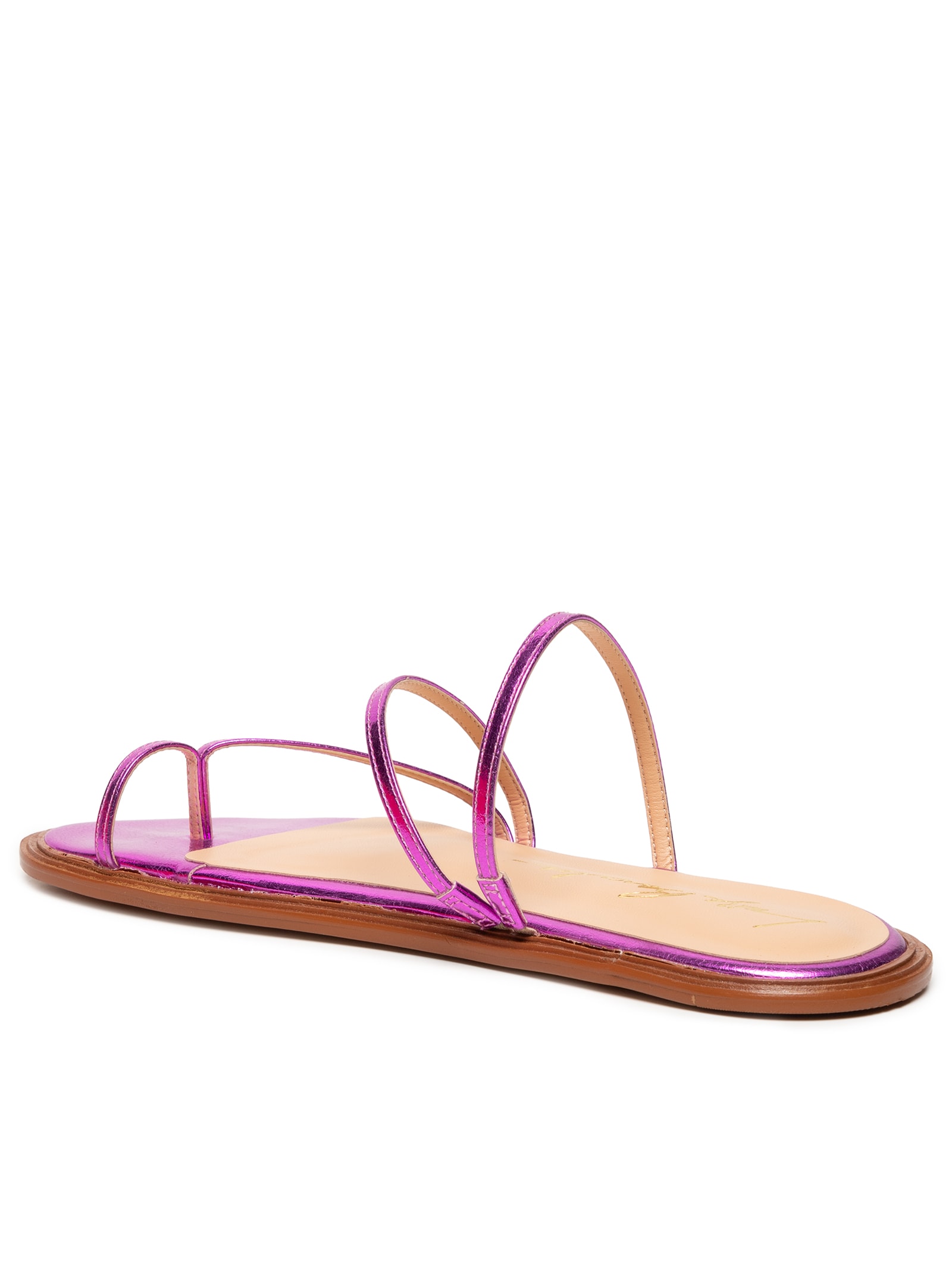 Sandália Feminina Metalcolor Rosa Luiza Barcelos