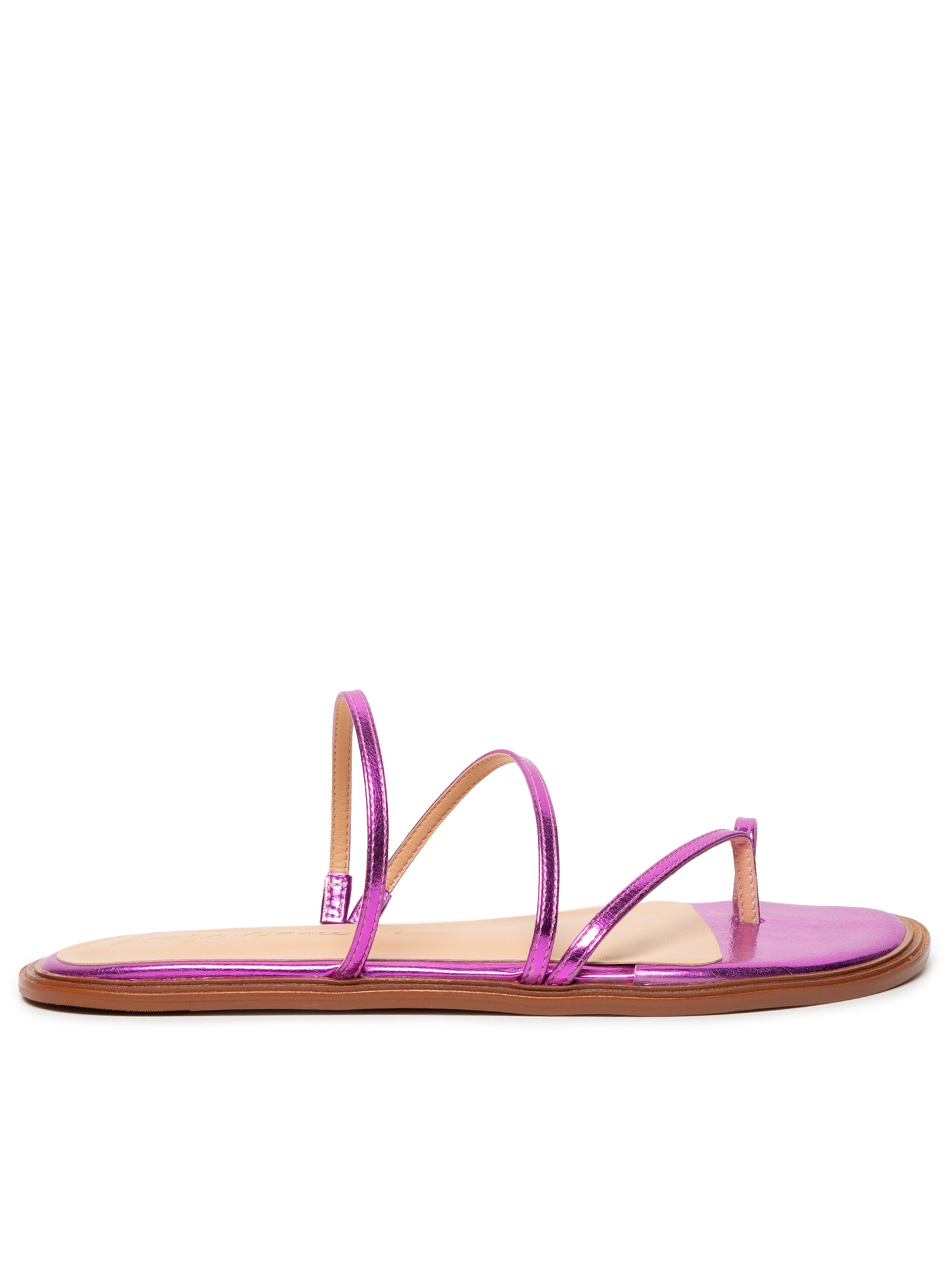 Sandália Feminina Metalcolor Rosa Luiza Barcelos