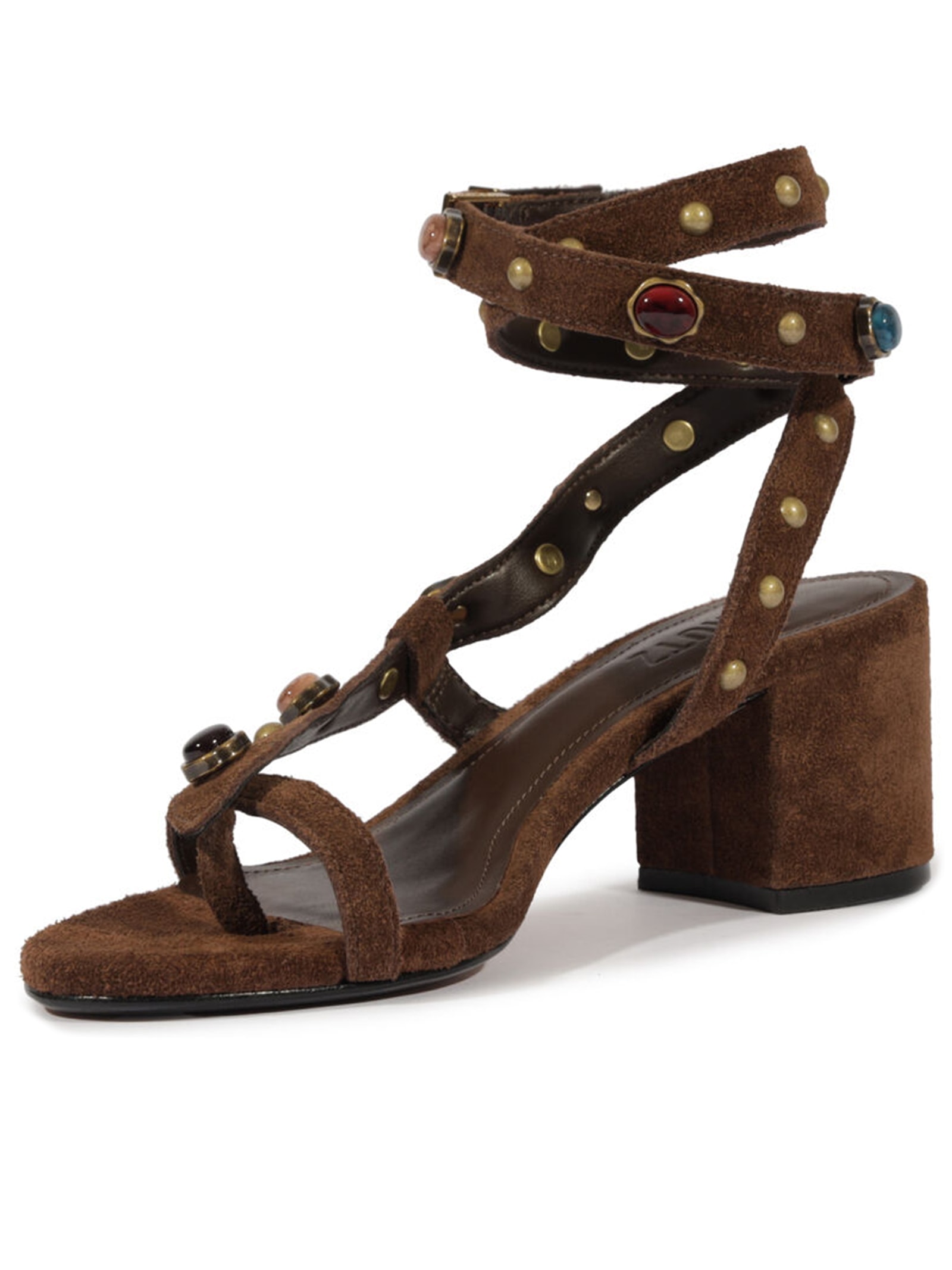 Sandália Feminina Mule Couro Marrom Schutz