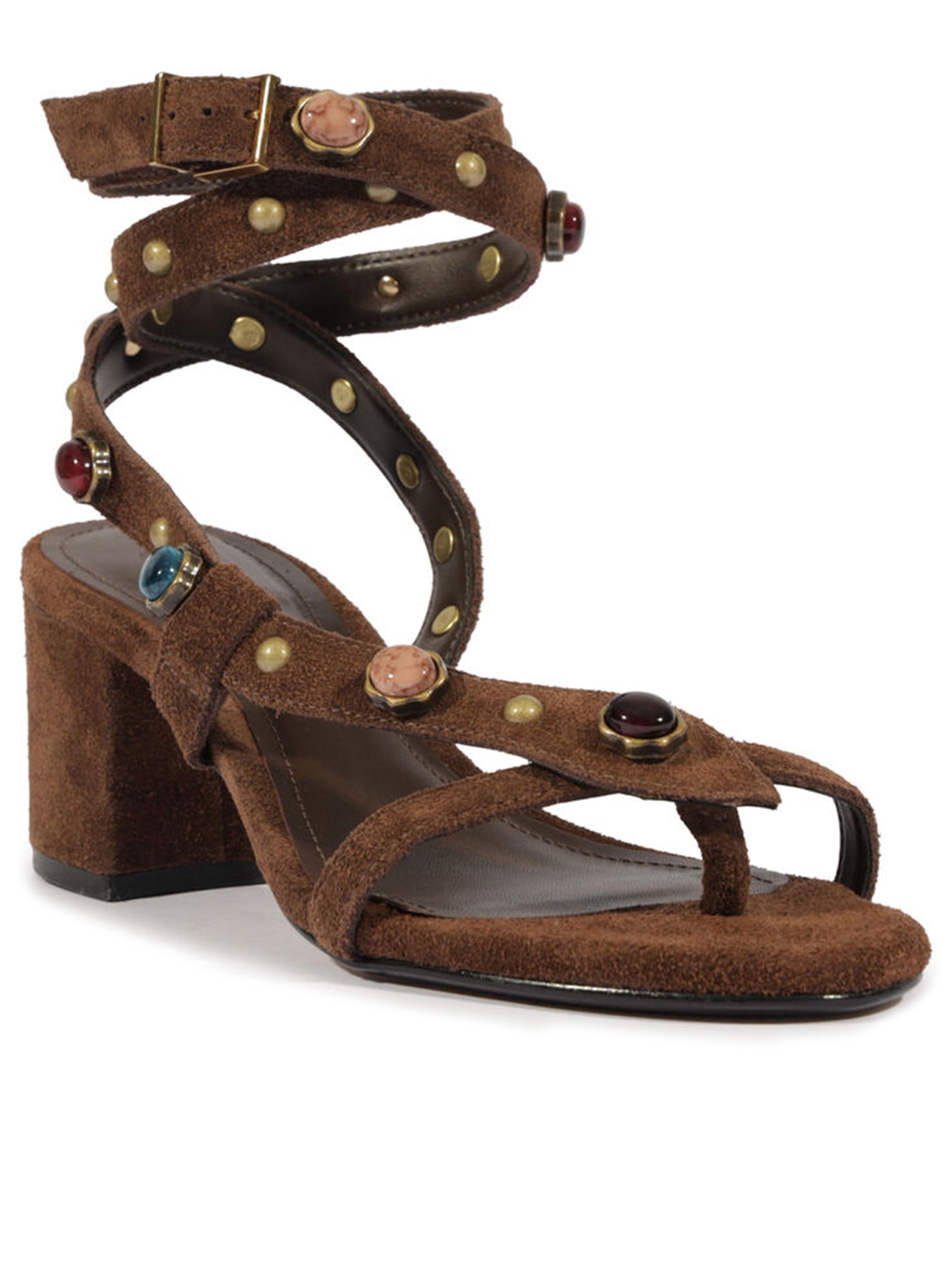 Sandália Feminina Mule Couro Marrom Schutz