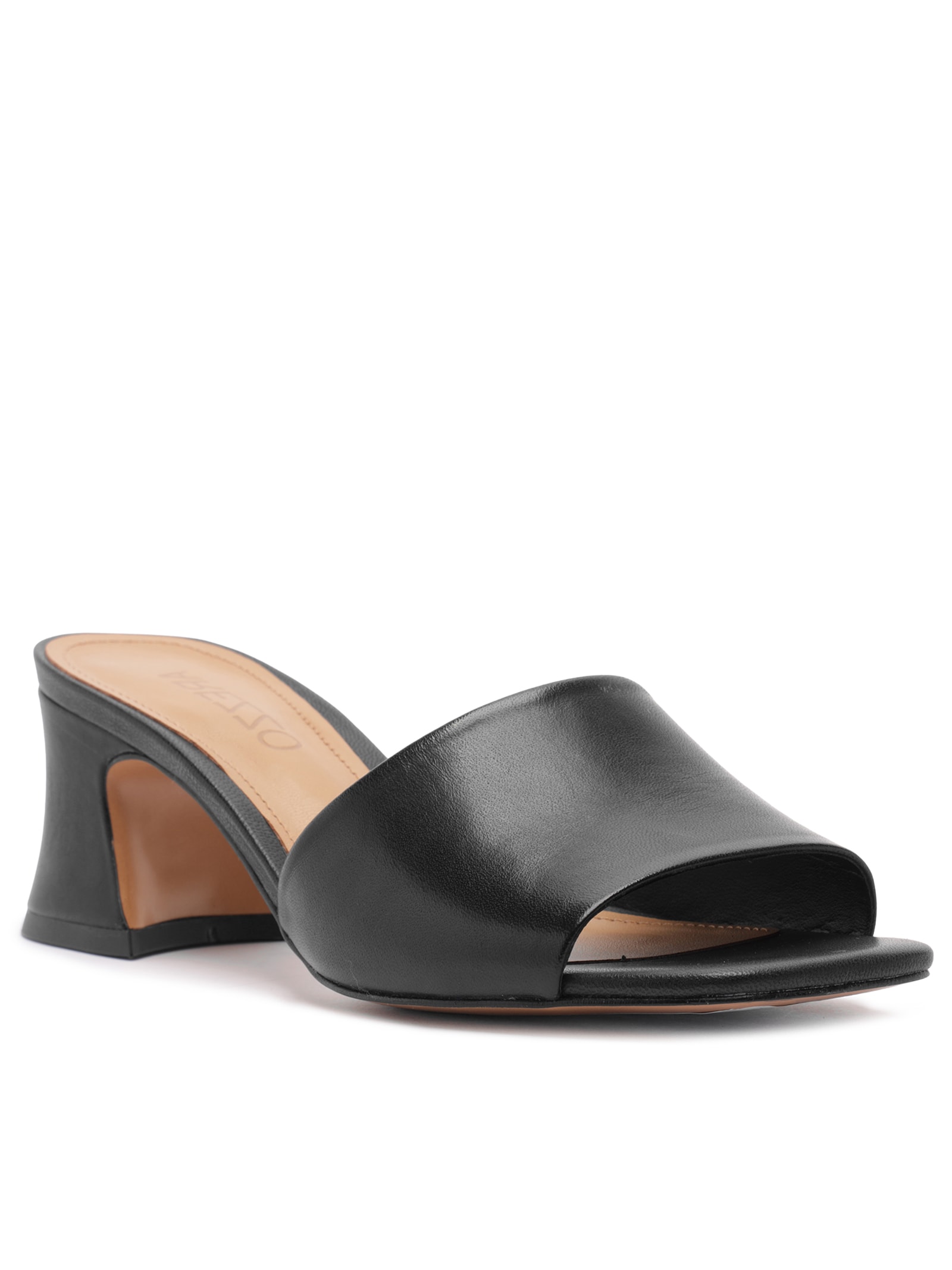 Sandália Feminina Mule Couro Preto Arezzo