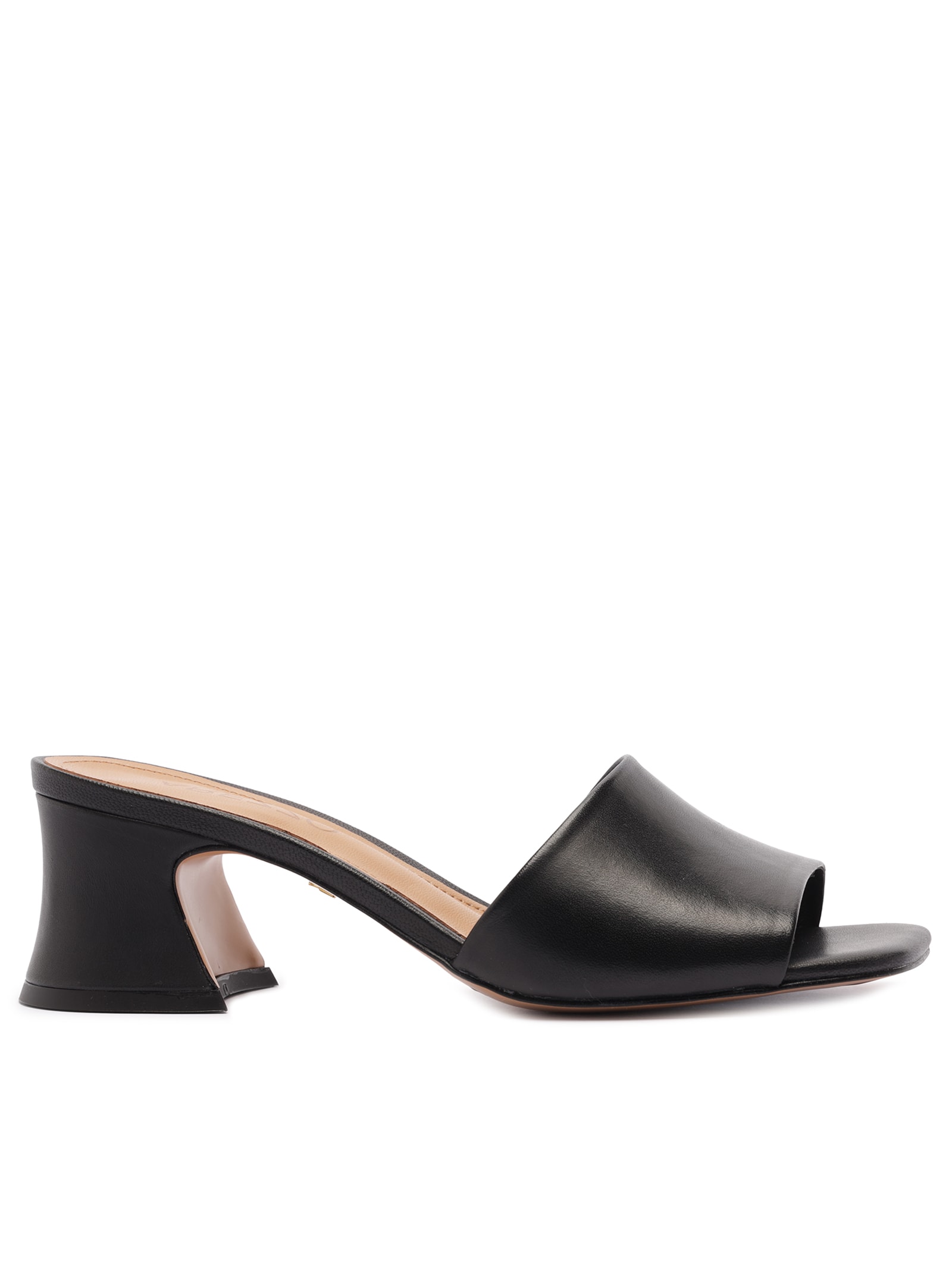 Sandália Feminina Mule Couro Preto Arezzo