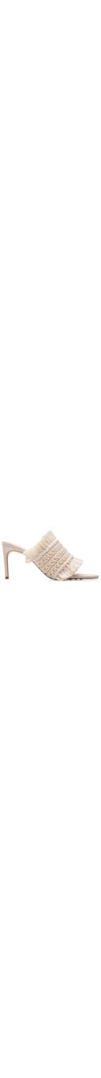 Sandália Feminina Mule De Crochet Desfiado - Off White