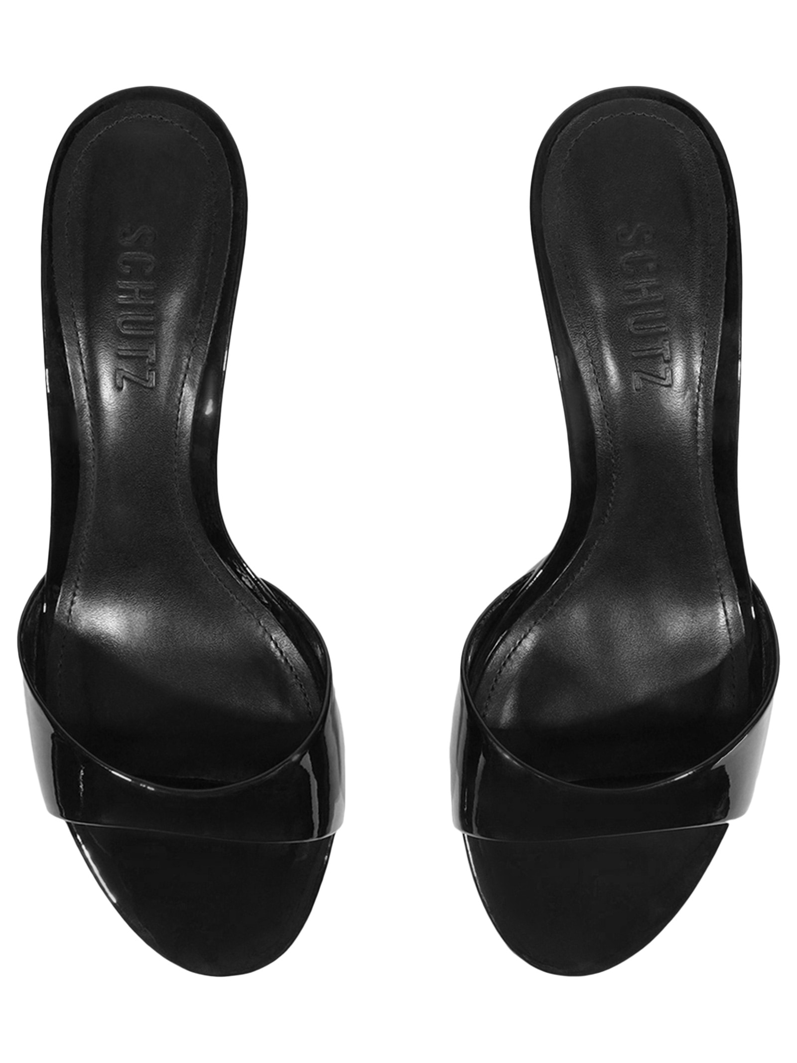 Sandália Feminina Mule Sally Couro Preto Schutz