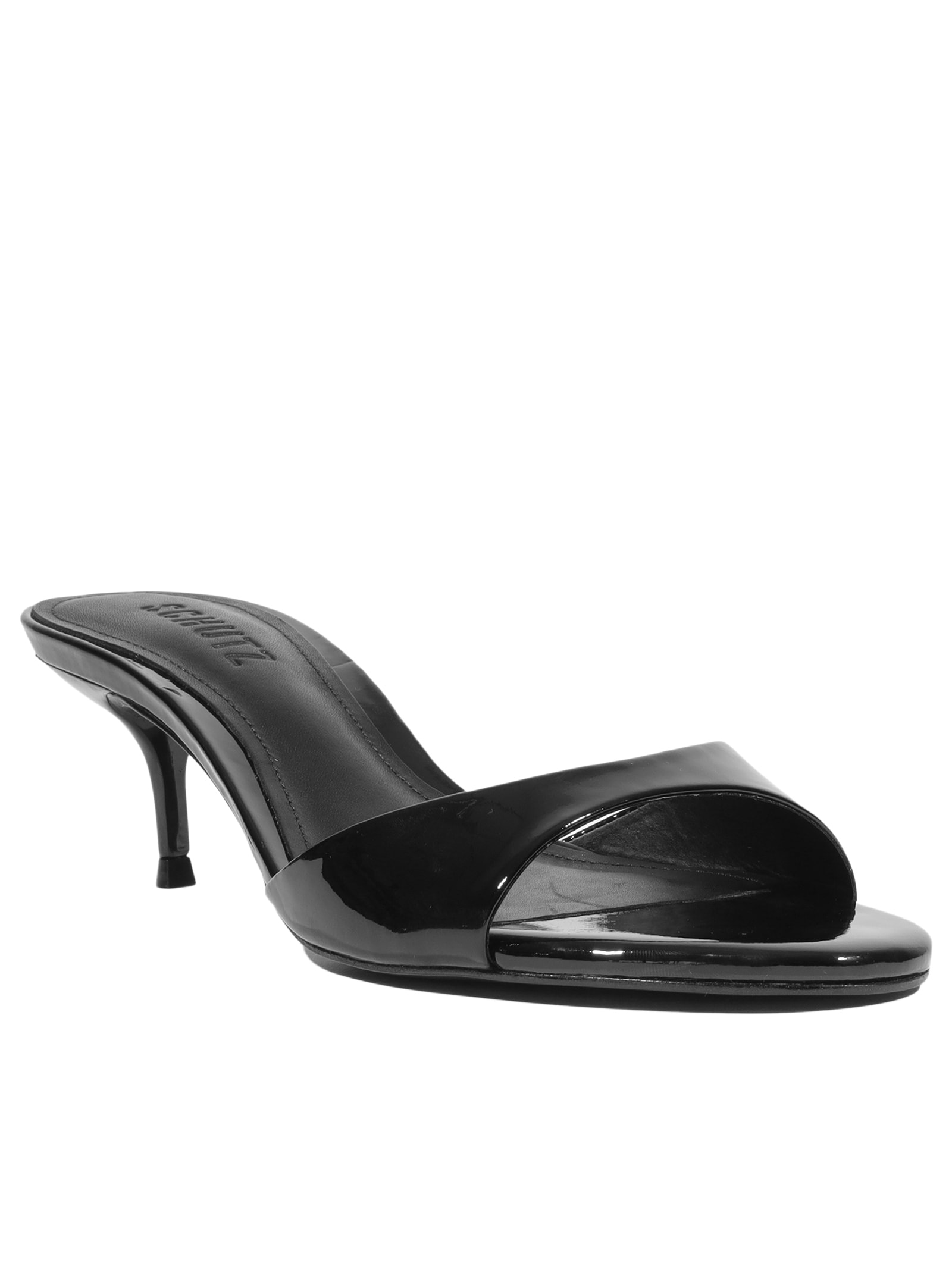 Sandália Feminina Mule Sally Couro Preto Schutz