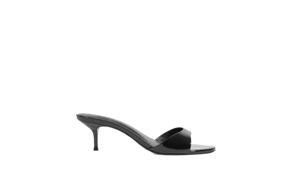 Sandália Feminina Mule Sally Couro - Preto