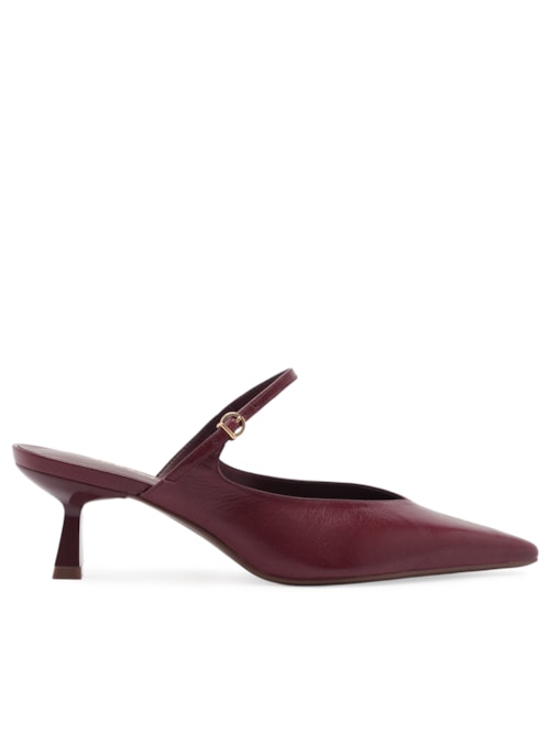Sandália Feminina Mule Tourino Leather – Vermelho
