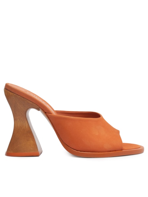 Sandália Feminina Nobuck – Marrom