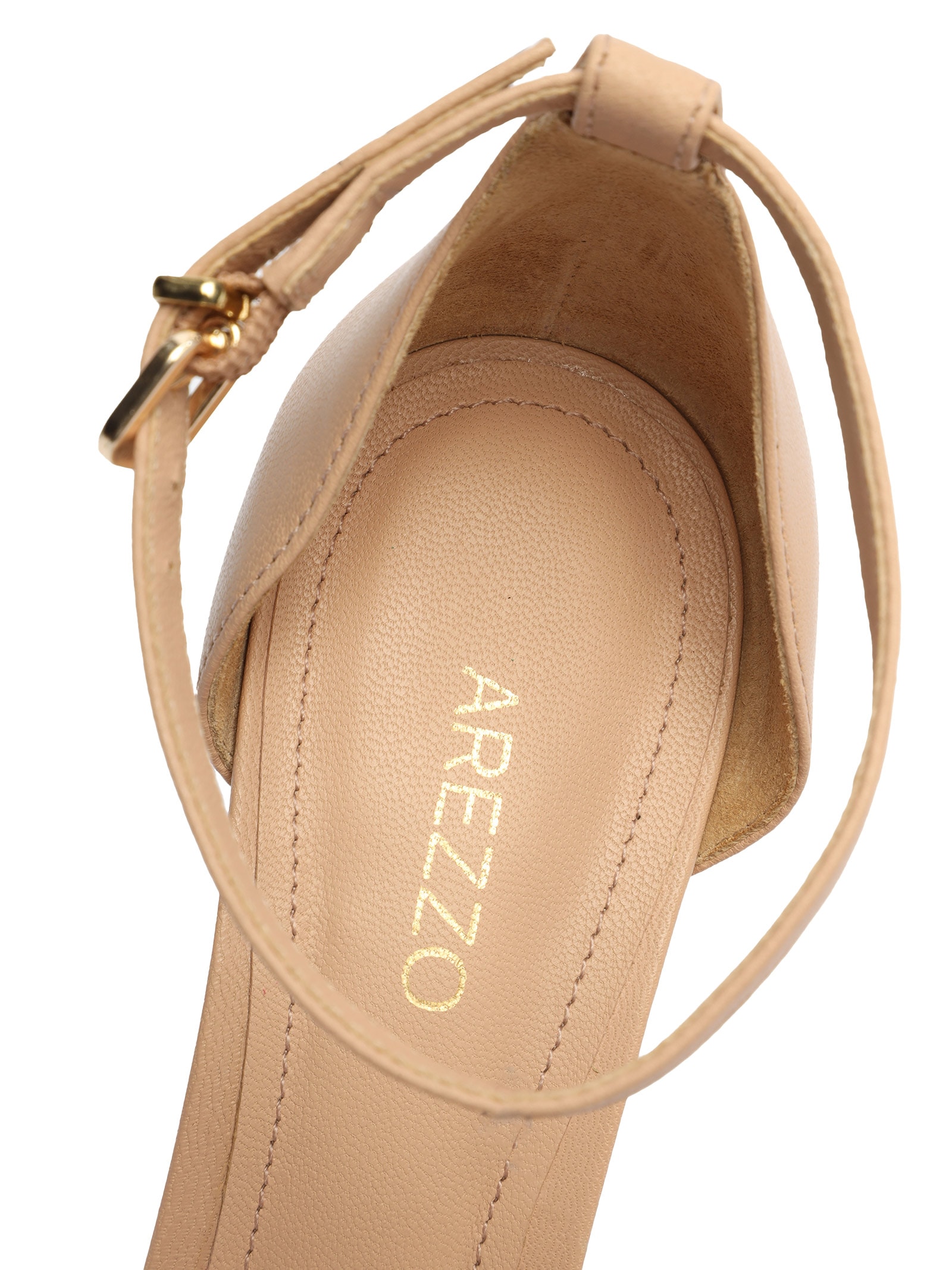 Sandalia Bege Sandalia Arezzo Salto Alto Sandália Palha Salto Alto