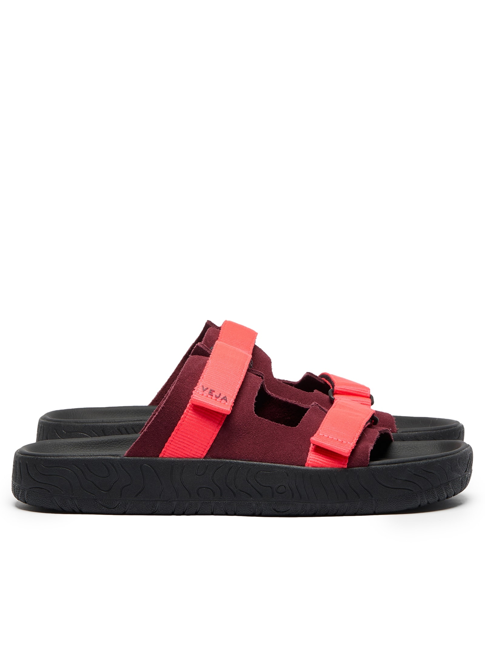 Sandália Feminina Papete Arpoador Suede Preto Veja