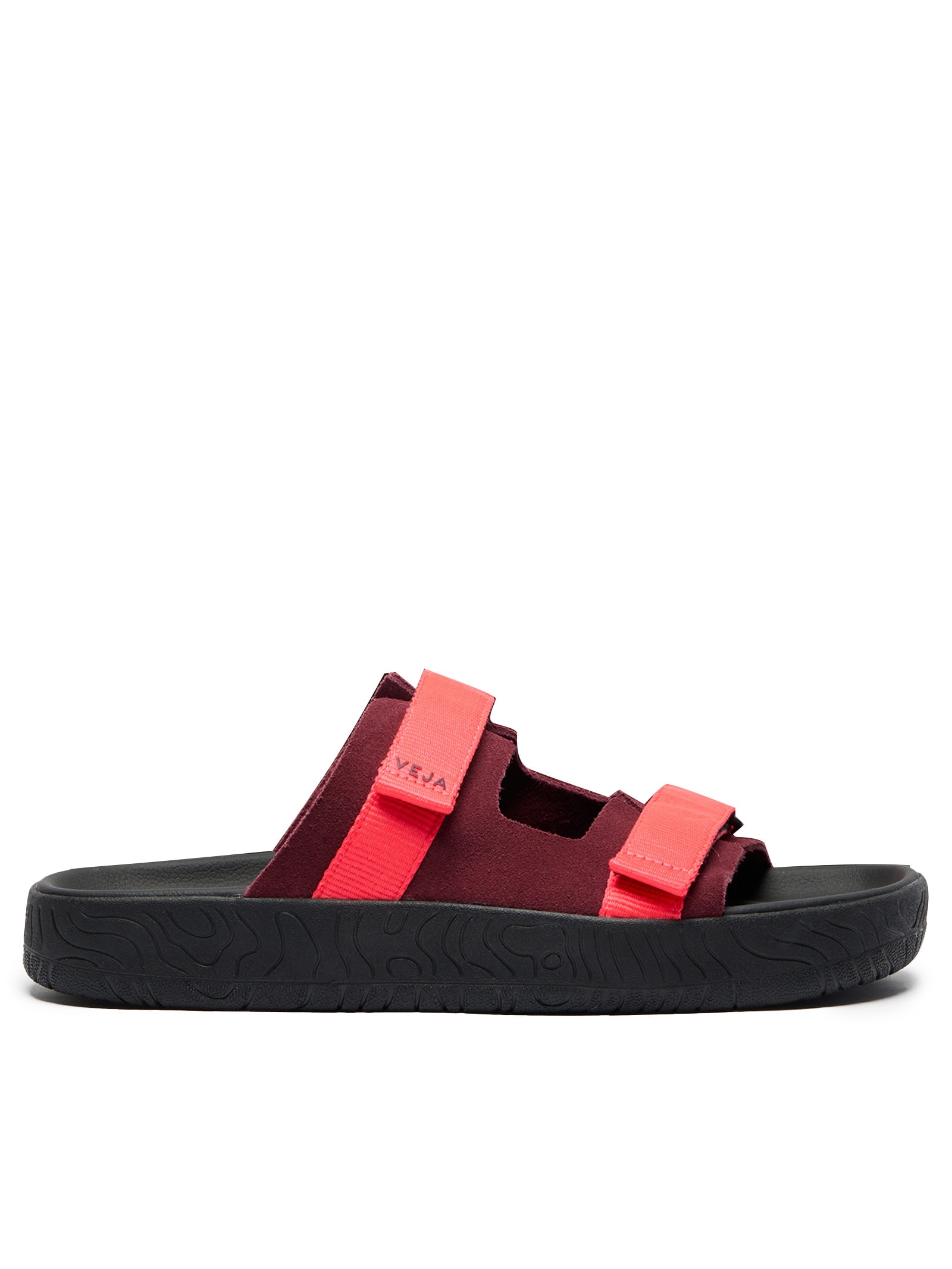 Sandália Feminina Papete Arpoador Suede Preto Veja