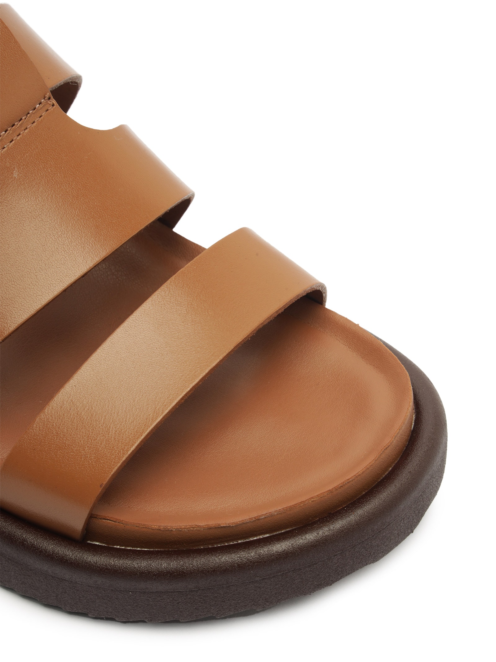 Sandália Feminina Papete Atanado Marrom Anacapri