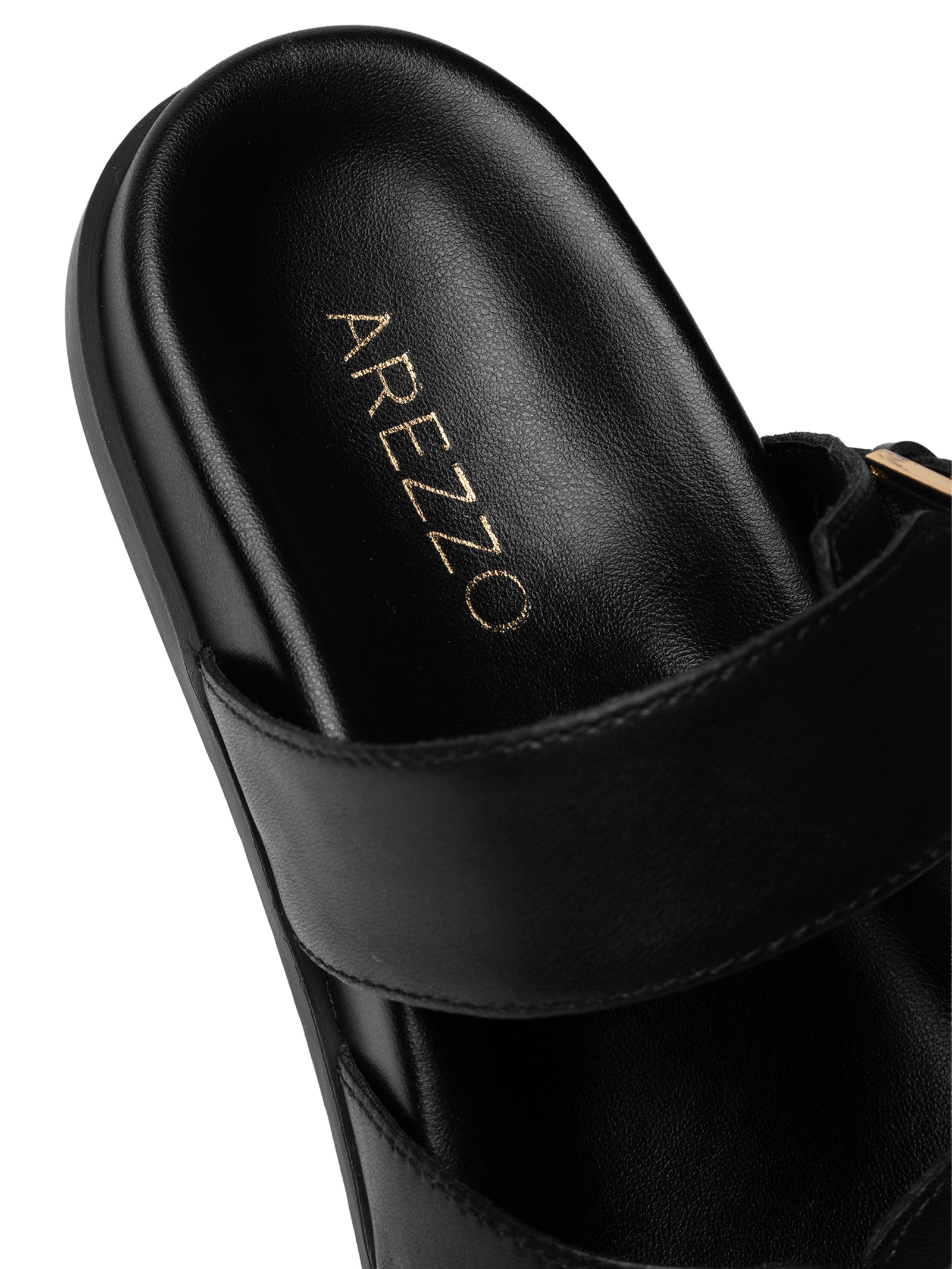 Sandália Feminina Papete Preto  Arezzo