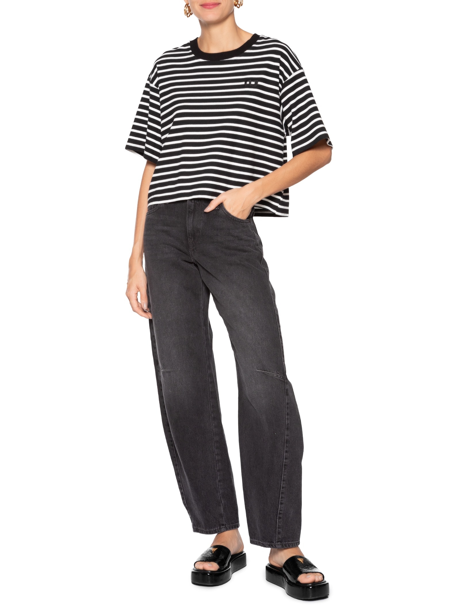 Sandália Feminina Papete Viena Couro Preto Schutz