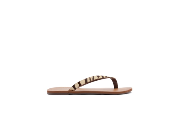 Sandália Feminina Pelo Liso - Animal Print