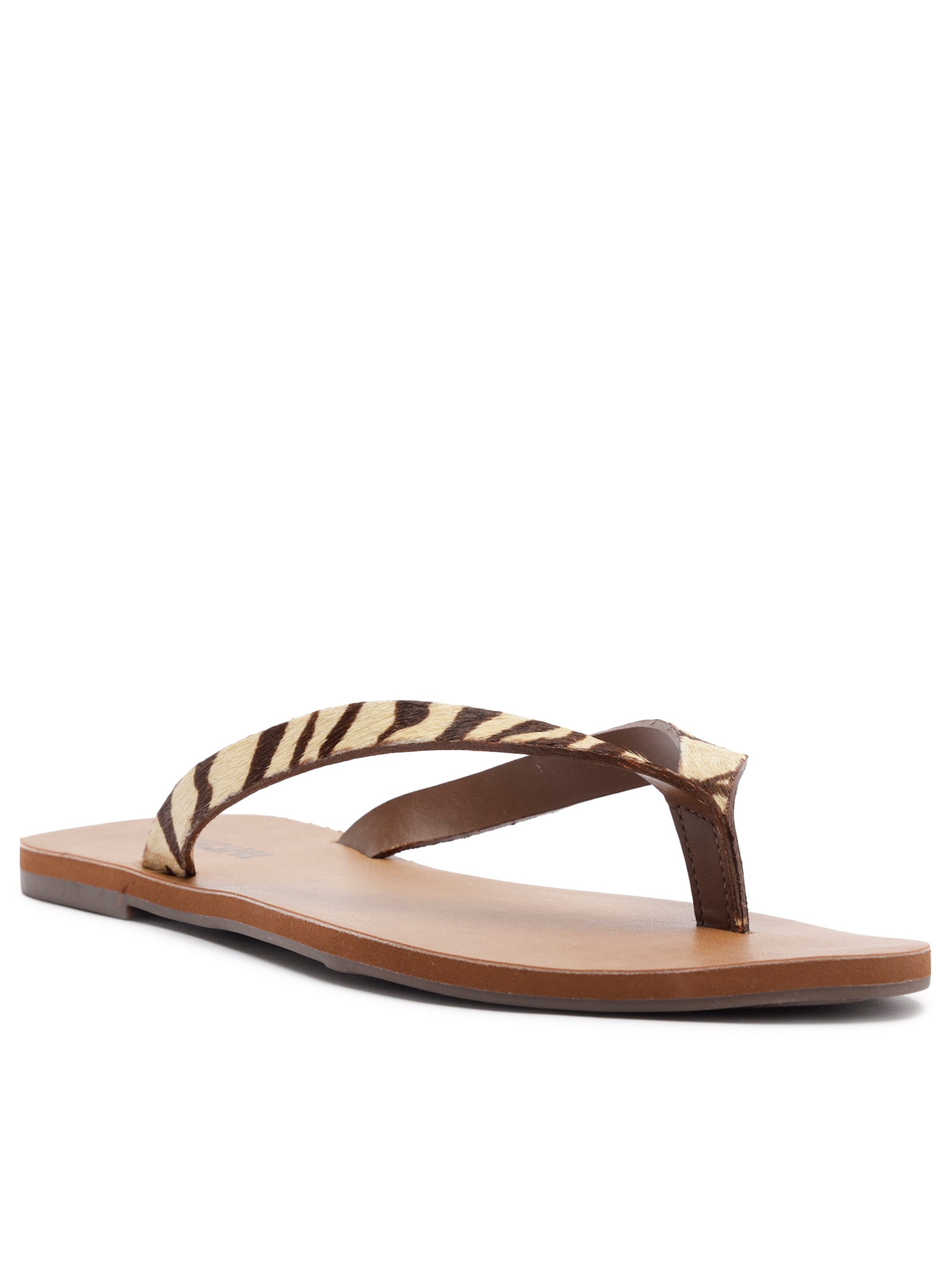 Sandália Feminina Pelo Liso Animal Print Anacapri