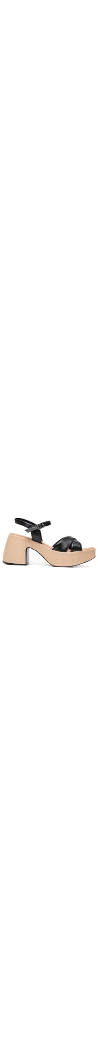 Sandália Feminina Plataforma - Preto