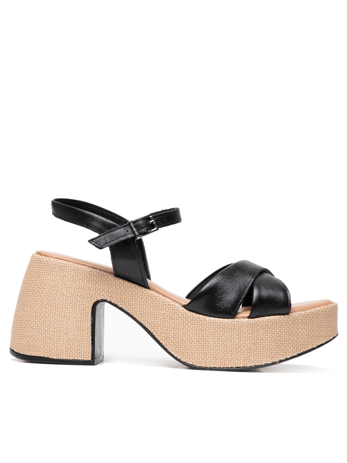 Vista 2 Sandália Feminina Plataforma PRETO PRETO