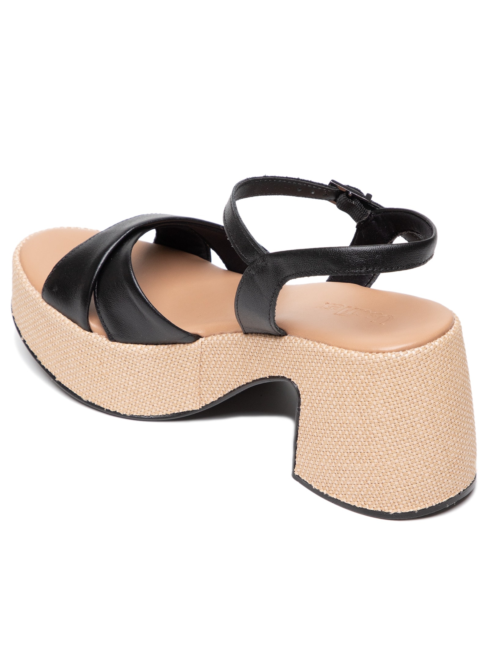 Sandália Feminina Plataforma Preto Usaflex