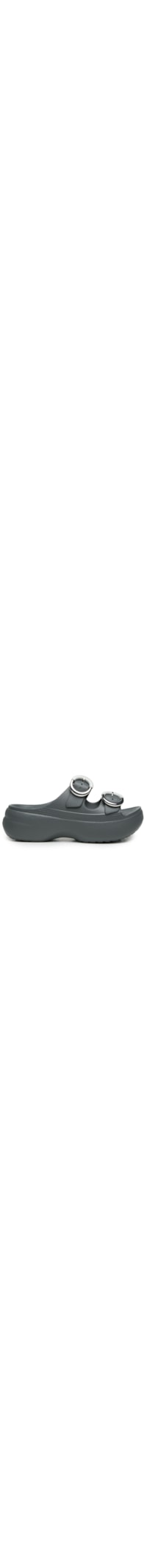 Sandália Feminina Plataforma Saturday Dipped Buckle - Cinza