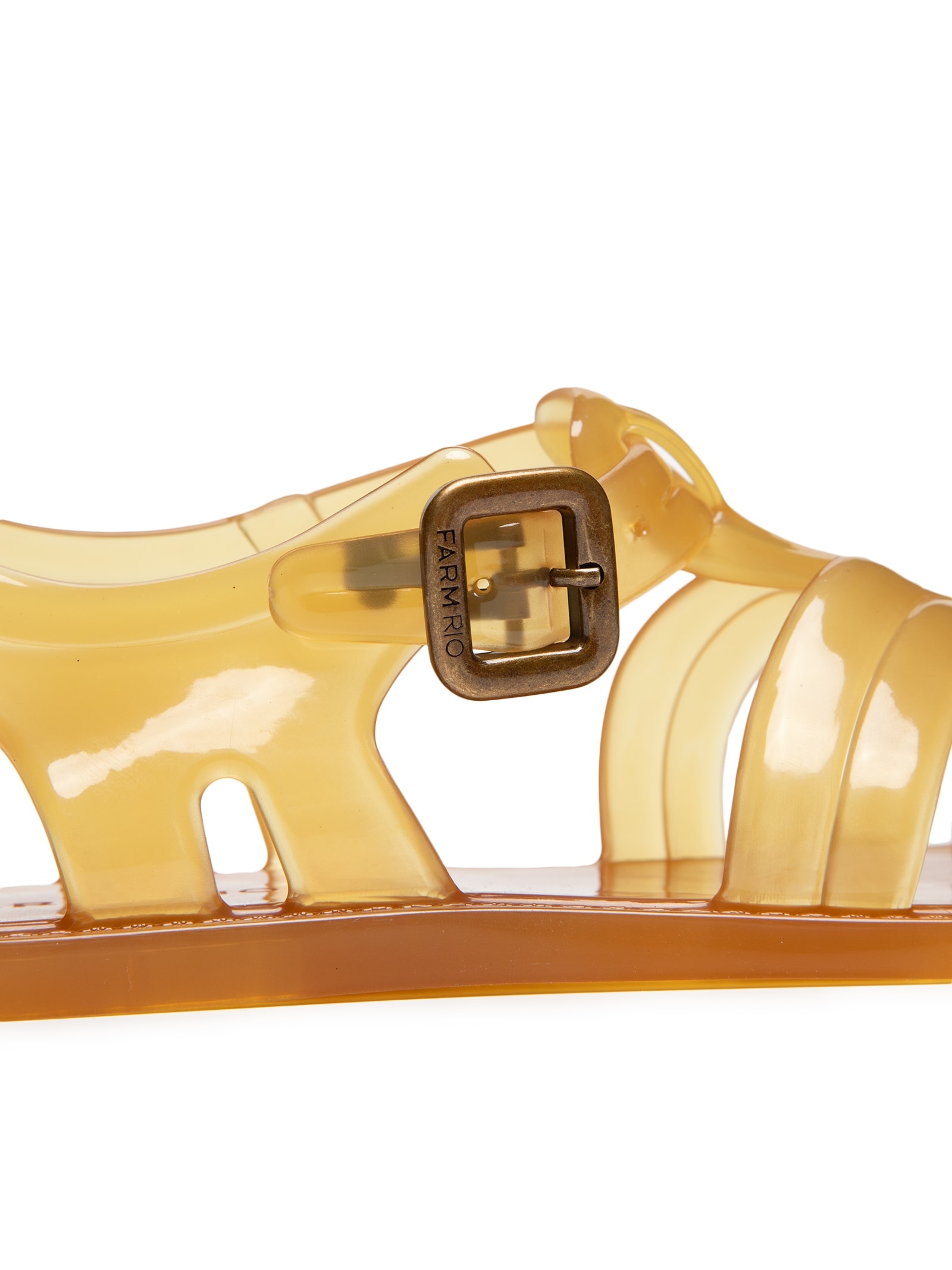 Sandália Feminina Pvc 65 A Cristal Bege Farm Rio