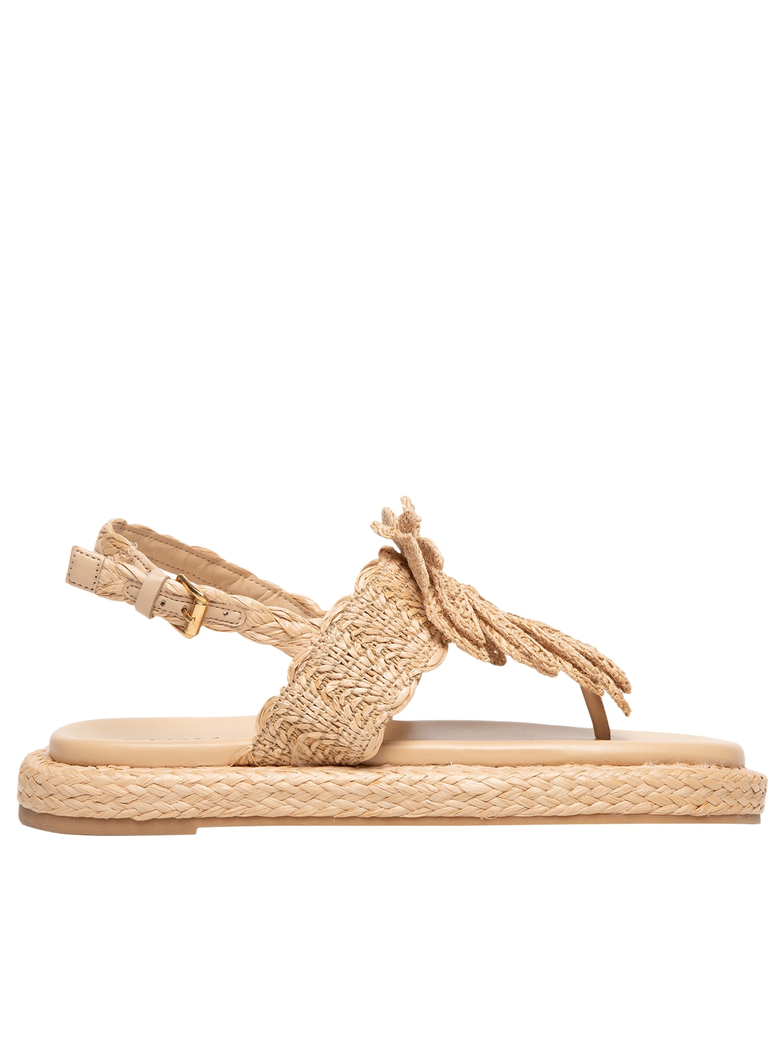 Sandália Feminina Rafi Mons Bege Farm Rio