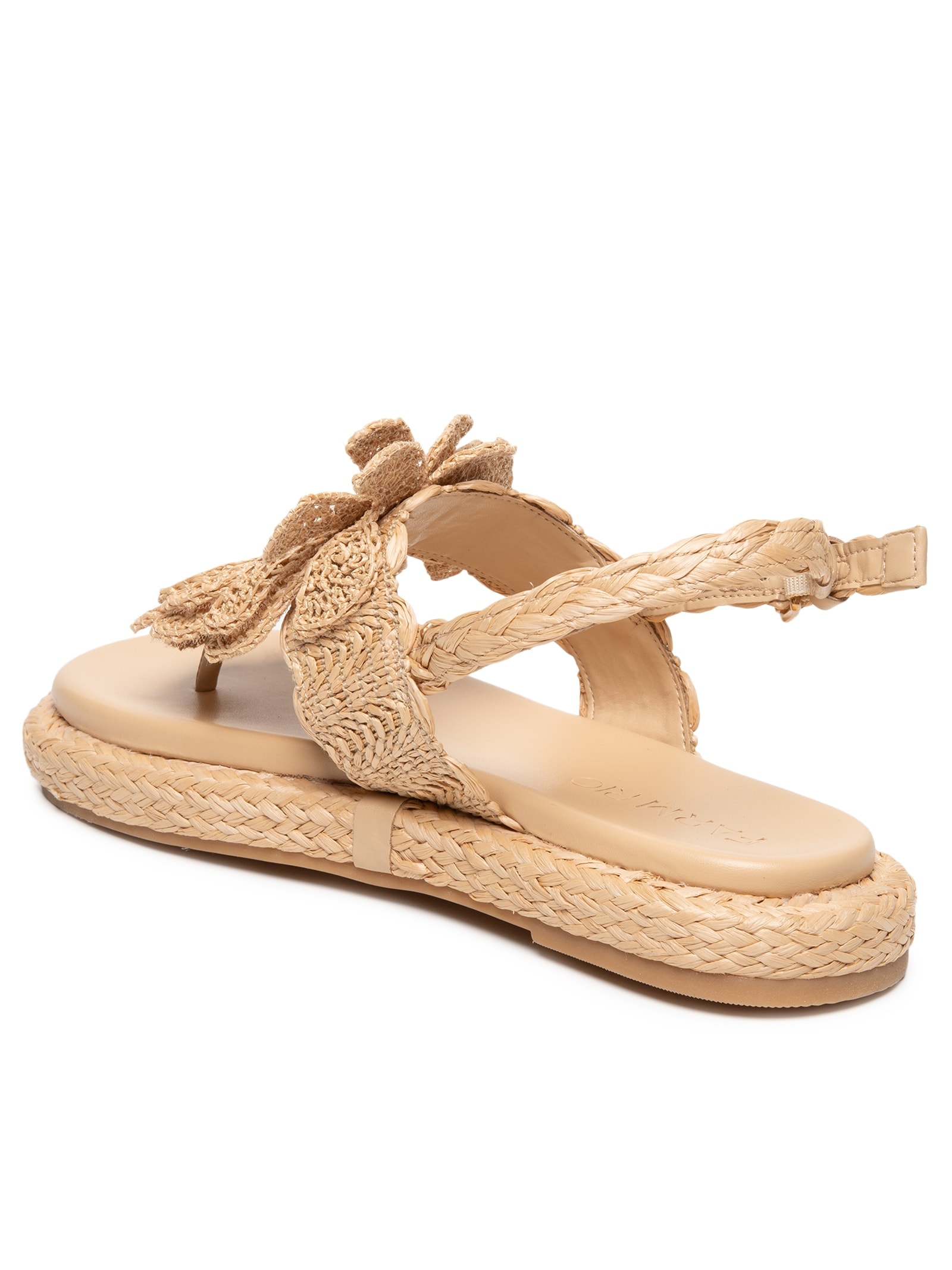 Sandália Feminina Rafi Mons Bege Farm Rio