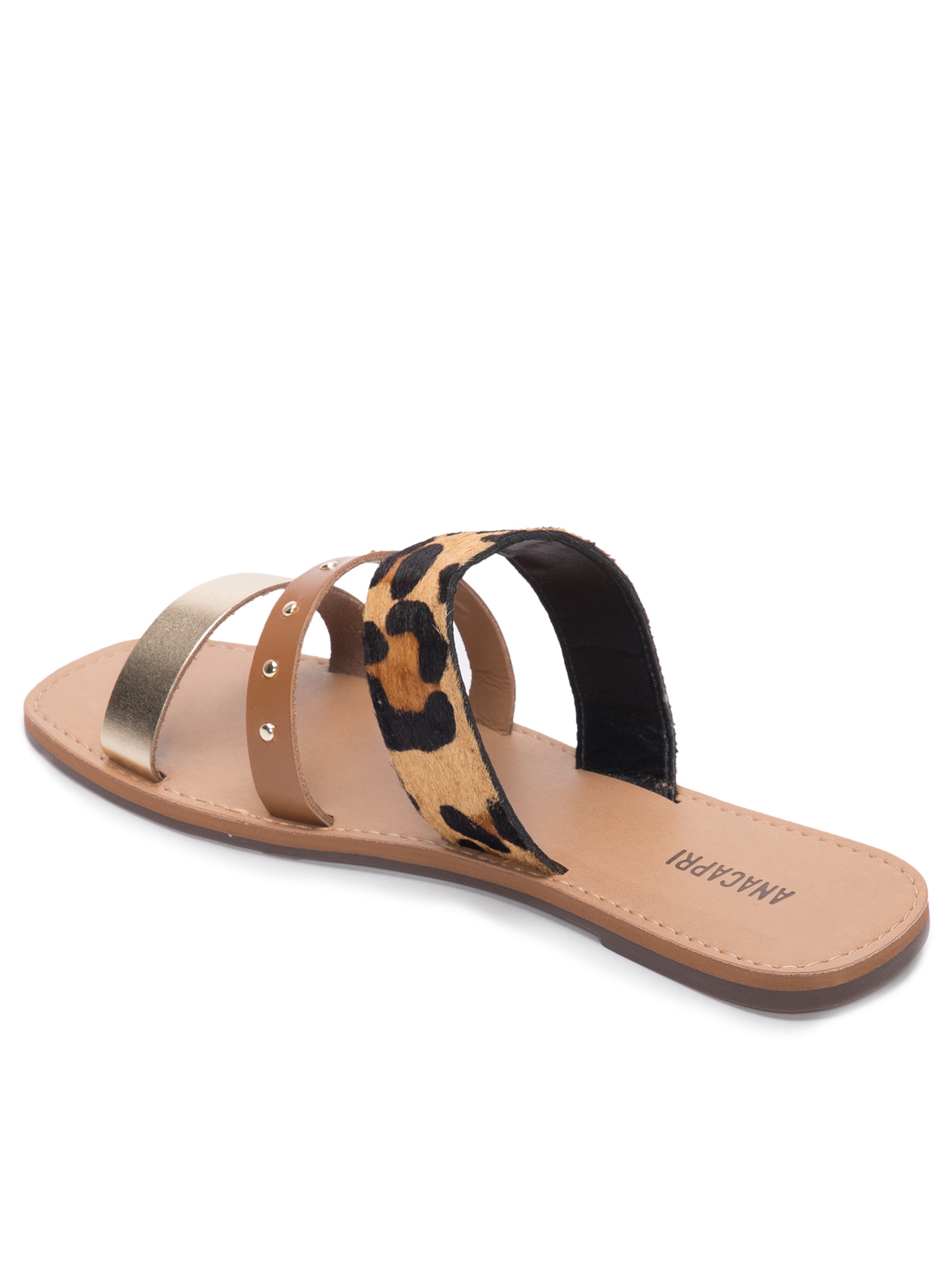 Sandália Feminina Rasteira Animal Print Anacapri