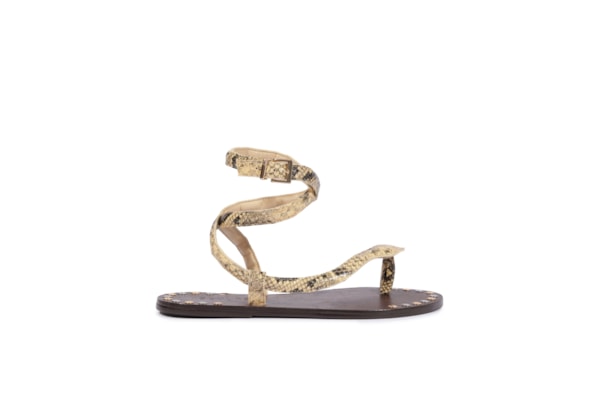 Sandália Feminina Rasteira - Animal Print