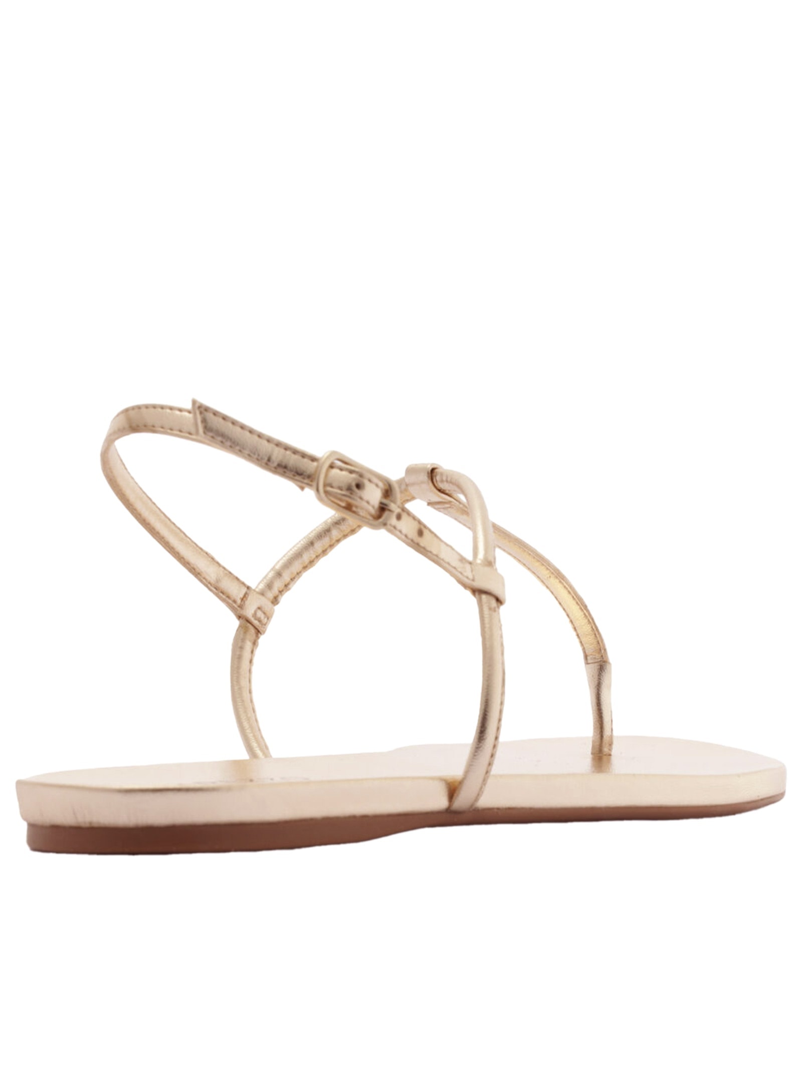 Arezzo - Sandália Feminina Rasteira Basics - Dourado
