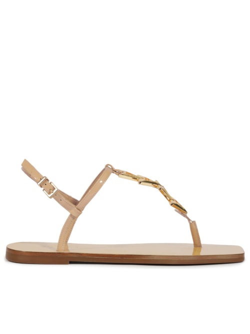 Sandália Feminina Rasteira – Bege