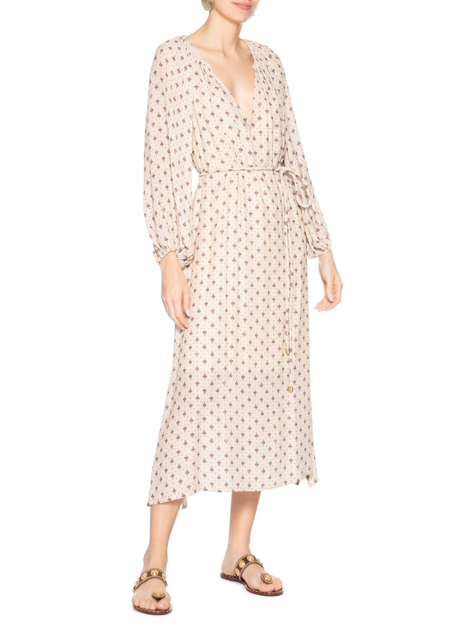 Sandália Feminina Rasteira Camurção Marrom Luiza Barcelos