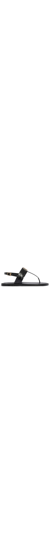 Sandália Feminina Rasteira Claire Flat Couro - Preto
