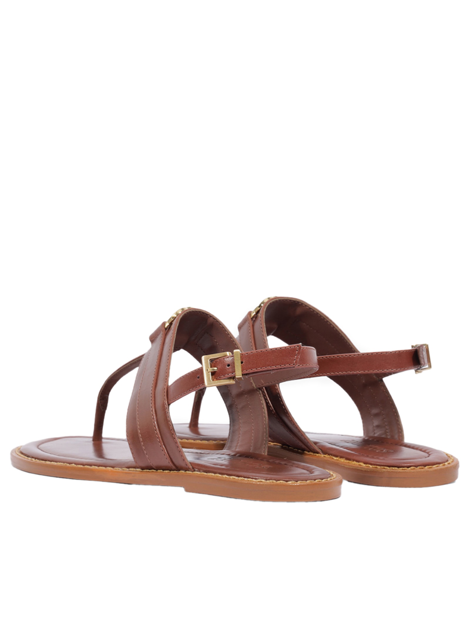 Sandália Feminina Rasteira Claire Flat Marrom Schutz