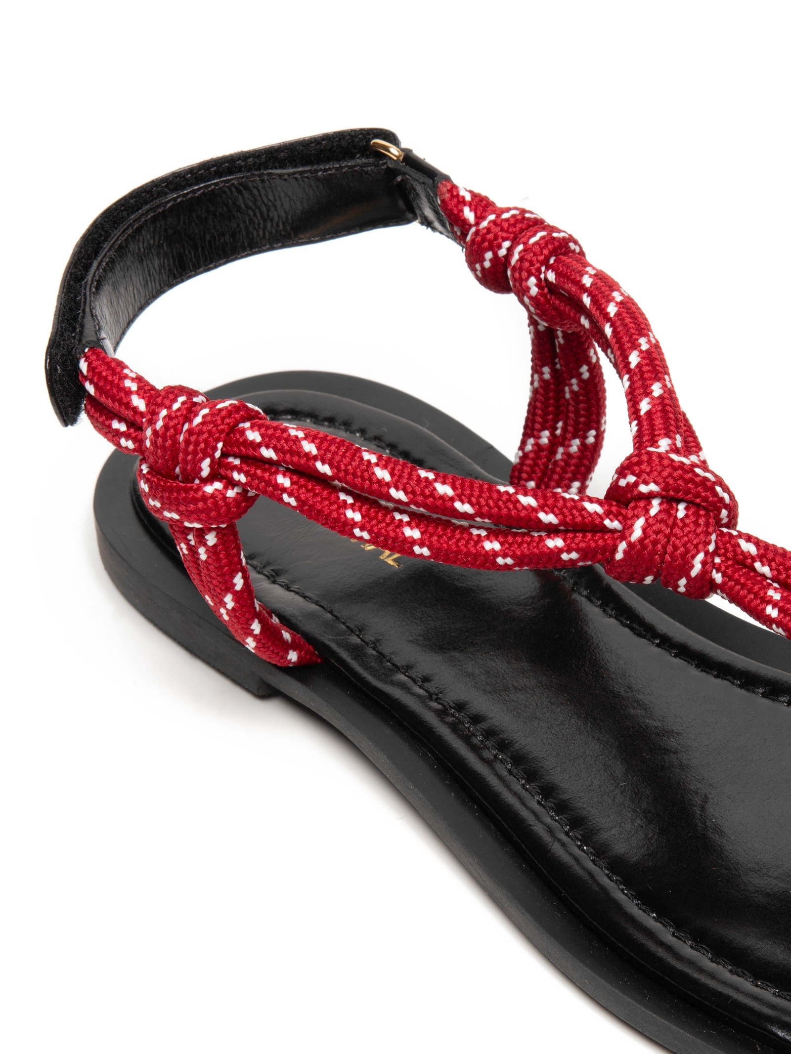 Sandália Feminina Rasteira Com Tira Em Cordão Vermelho '2Essential