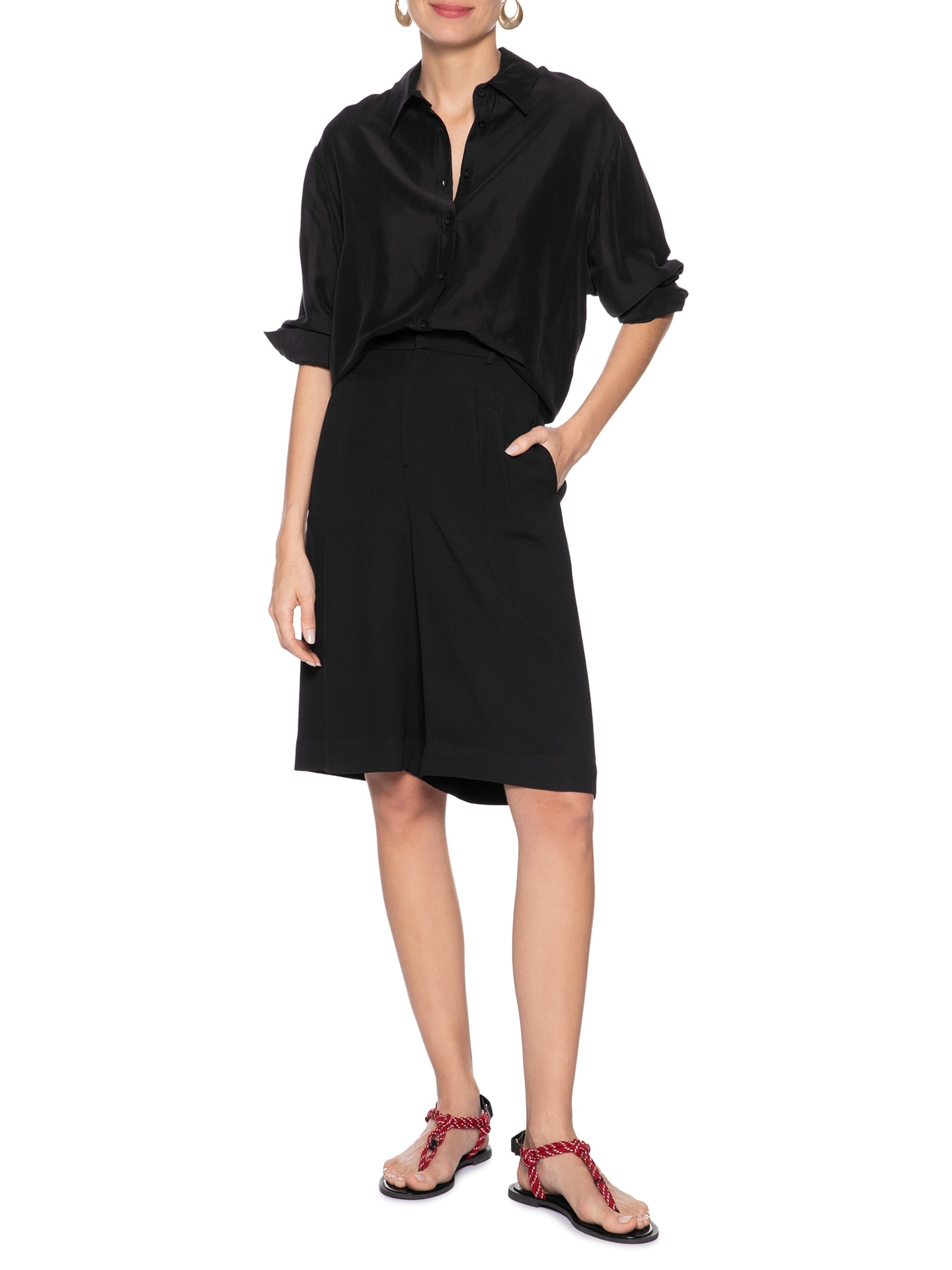 Sandália Feminina Rasteira Com Tira Em Cordão Vermelho '2Essential