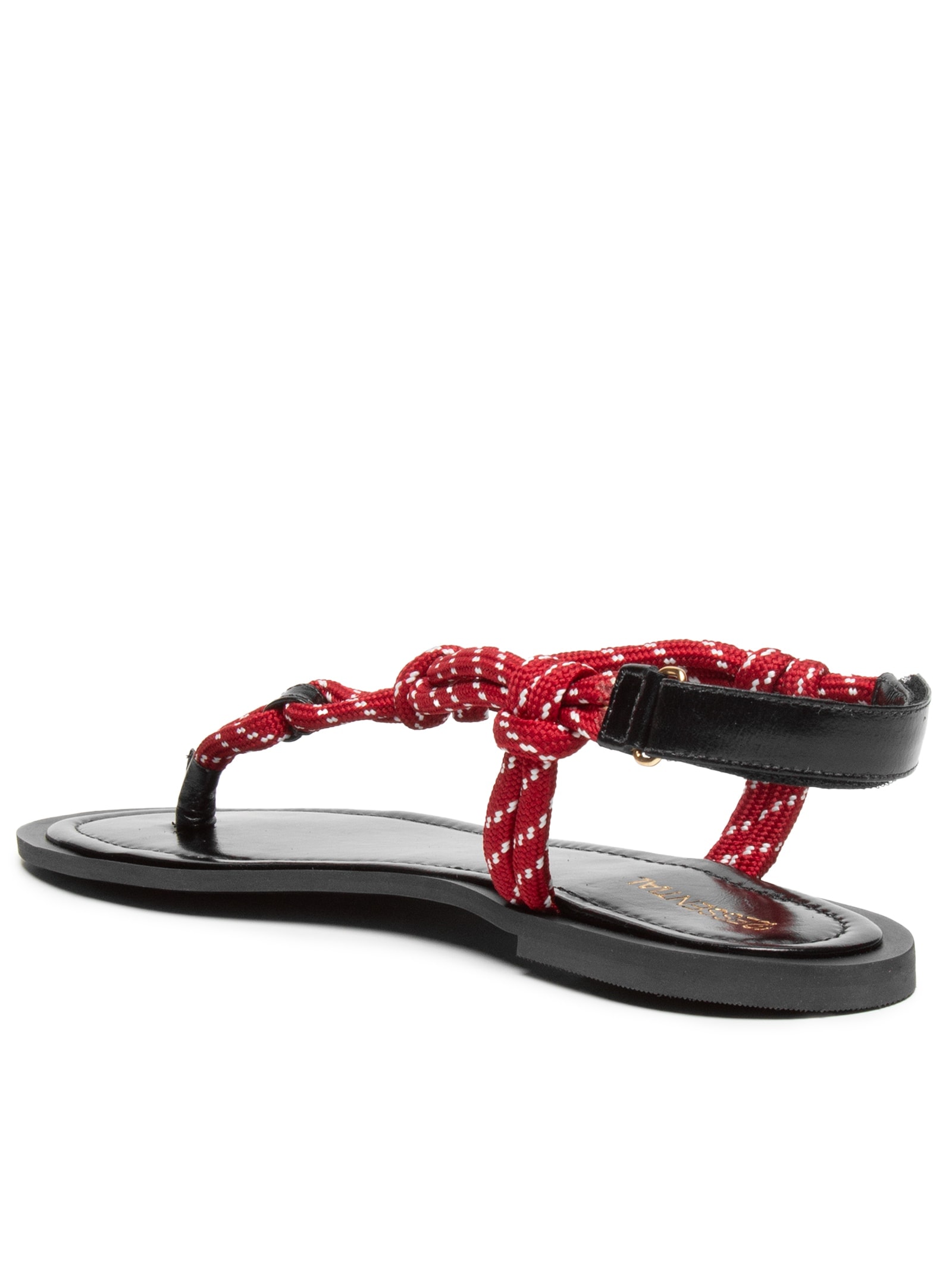 Sandália Feminina Rasteira Com Tira Em Cordão Vermelho '2Essential