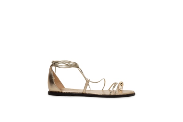 Sandália Feminina Rasteira - Dourado