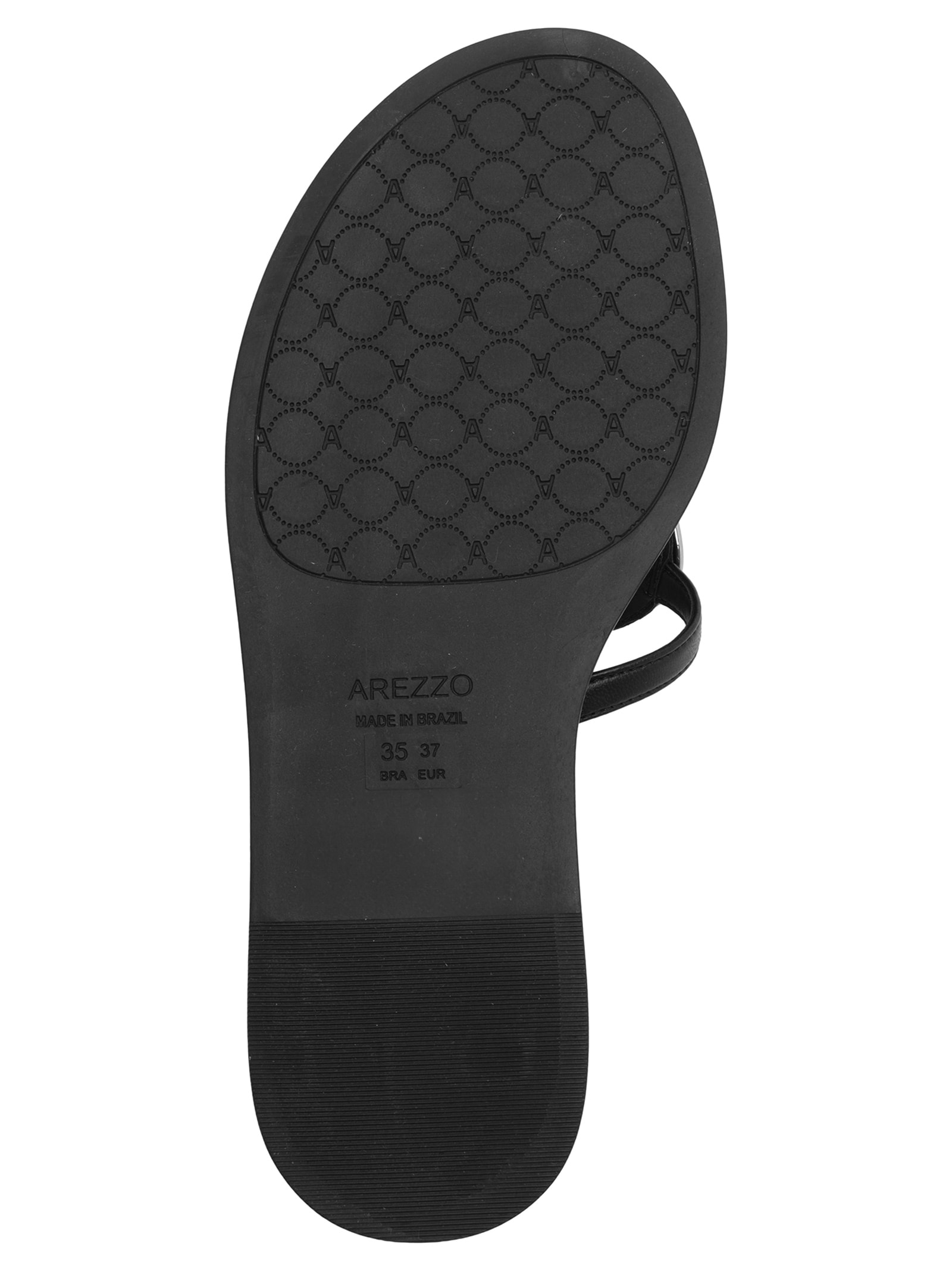 Sandália Feminina Rasteira Eco Fontana Preto Arezzo